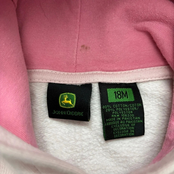 John Deere Pink Hoodie - 18 Month - Picture 3 of 5